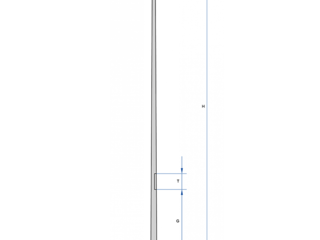 Peitschenkandelaber Aluminium