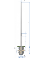 Lampadaire en aluminium