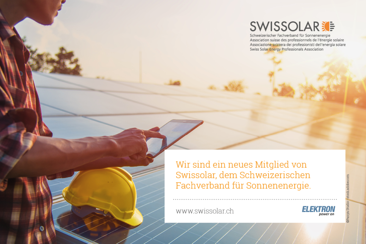 ELEKTRON est désormais un nouveau membre de Swissolar